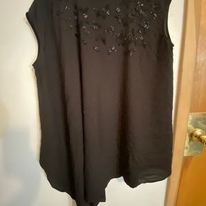 Asymmetrical tunic blouse